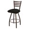 Holland Bar Stool Co 25" Swivel Counter Stool, Brnz Finish, Canter Espresso Seat X410 - alternate 1